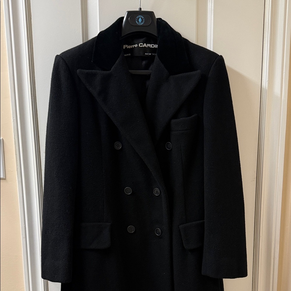 Pierre Cardin Classic Double-breasted Wool Overcoat